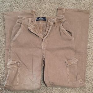 Hollister Tan Straight Leg Jeans for Women